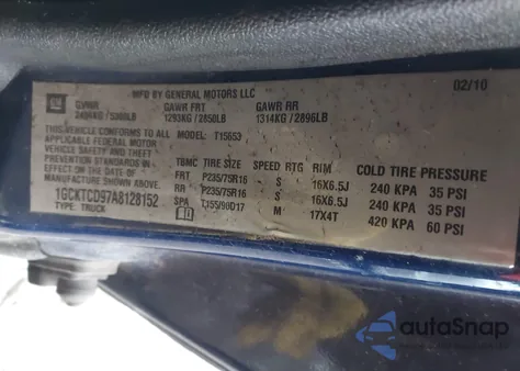 2010 Chevrolet Colorado 1Lt z USA, uszkodzony, nr VIN 1GCKTCD97A8128152